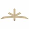 Ekena Millwork Alberta Rough Sawn Timber Gable Bracket, Douglas Fir, 60"W x 22"H x 2"D x 4"F, 9/12 Pitch GBW060X22X0204ALB00RDF - alternate 1